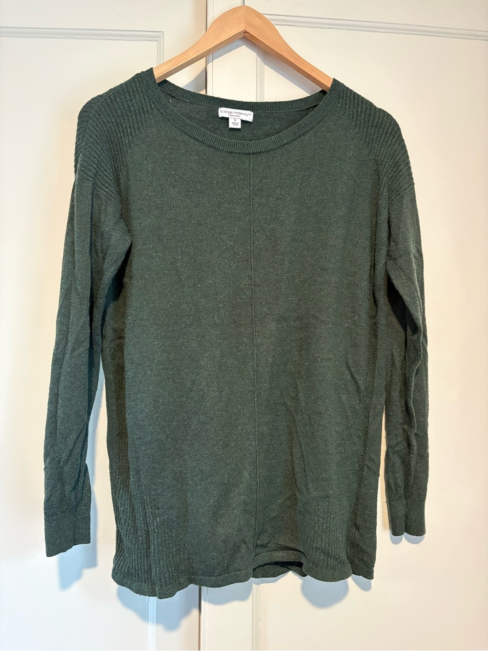 Liz Lange Maternity Green Lightweight Sweater